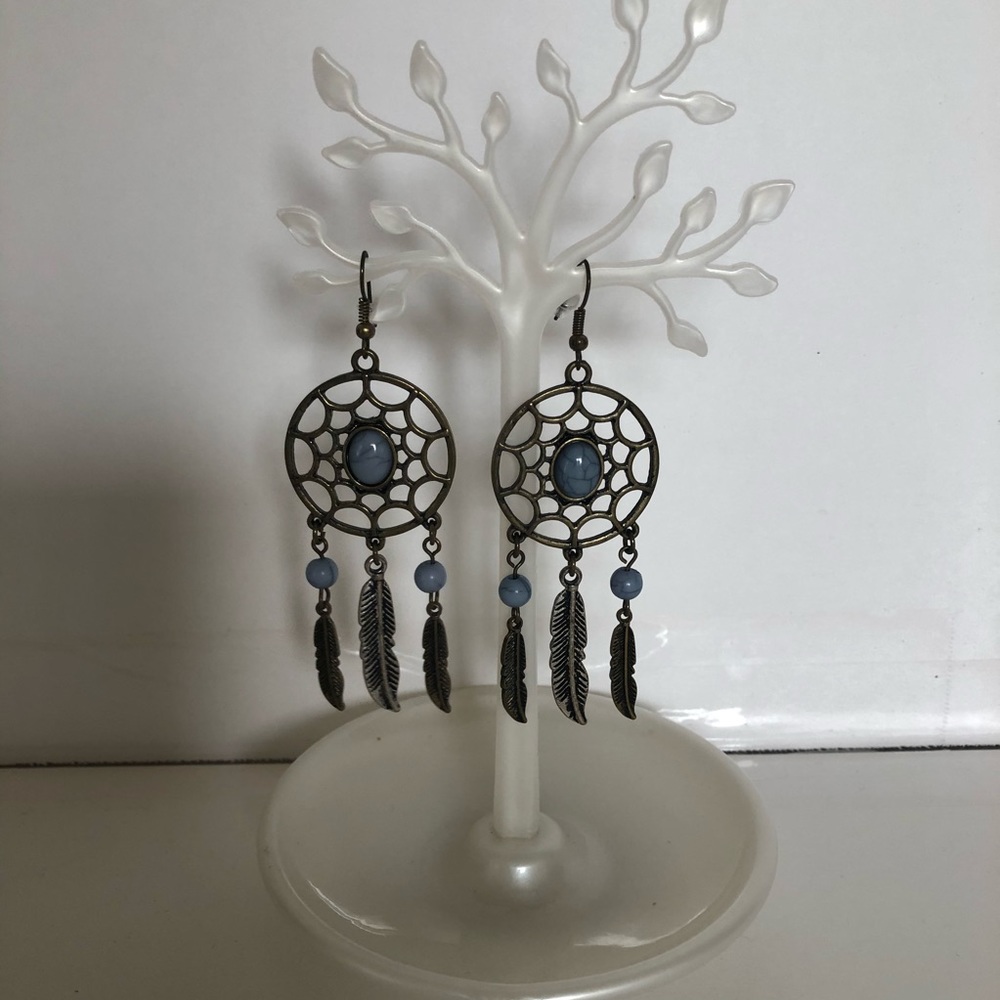 Boho Chic Hippie Dreamcatcher Earrings